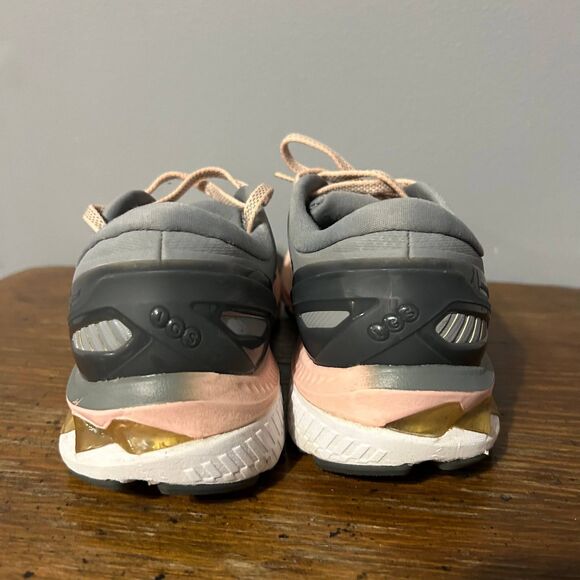 Asics Gel-Kayano 27 Running Athletic Shoes Women's US 8.5 Gray Lace Up 1012A649 - Picture 4 of 7